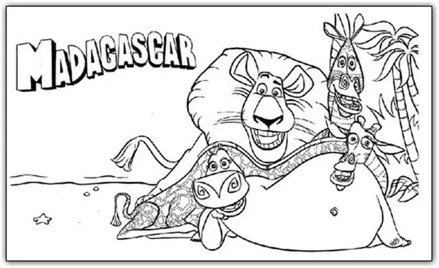 Madagascar Coloring Pages 12